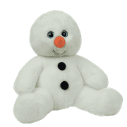Plush Gear 16-Inch Snowman Stuffed Toy Soft Winter Plush Doll for Holiday Decor or Kids' Gifts