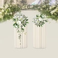 thumbnail image 3 of LOYALHEARTDY 2 Pcs Wedding Centerpieces Cardboard Vases 60cm Tall Flower Stand Floor Column Vase Display Rack Party Decoration, 3 of 10