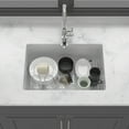 thumbnail image 3 of Boyuevi 27"x19"x10" Undermount Single Bowl Fireclay Kitchen Sink - Dual Mount White Porcelain Fireclay Rectangular Deep Single Bowl Sink Basin, 3 of 8