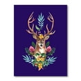 thumbnail image 3 of Designart Cute Christmas Deer Portrait Modern & Contemporary Canvas Wall Art, 3 of 4