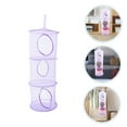 thumbnail image 4 of OATIPHO 2Pcs Violet Mesh Hanging Net Storage Basket for Stuffed Animals and Socks, 4 of 8