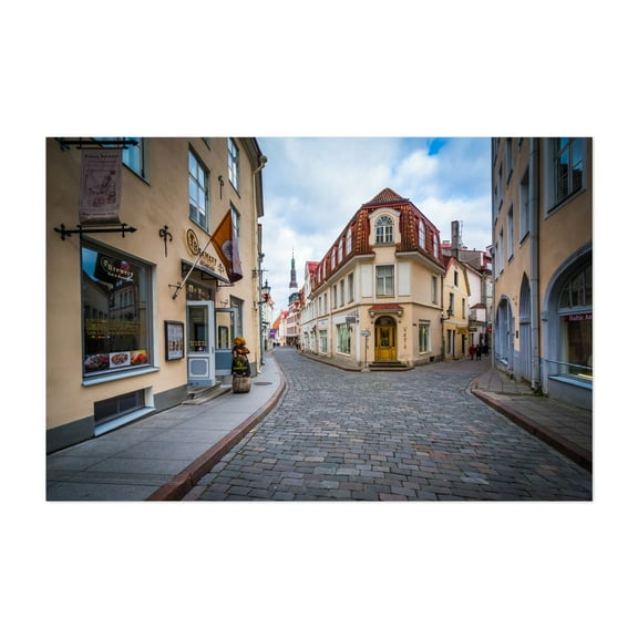 Architecture in Old Town 02 - Tallinn Estonia Photography Unframed Wall Art Print 5 x 7 inches