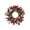 E, variant on Christmas Candle Ring Wreath – Simulated Flower Centerpiece, 7.9 Inch Festive Ring for Dining Table Wedding Party Decor, Multicolor