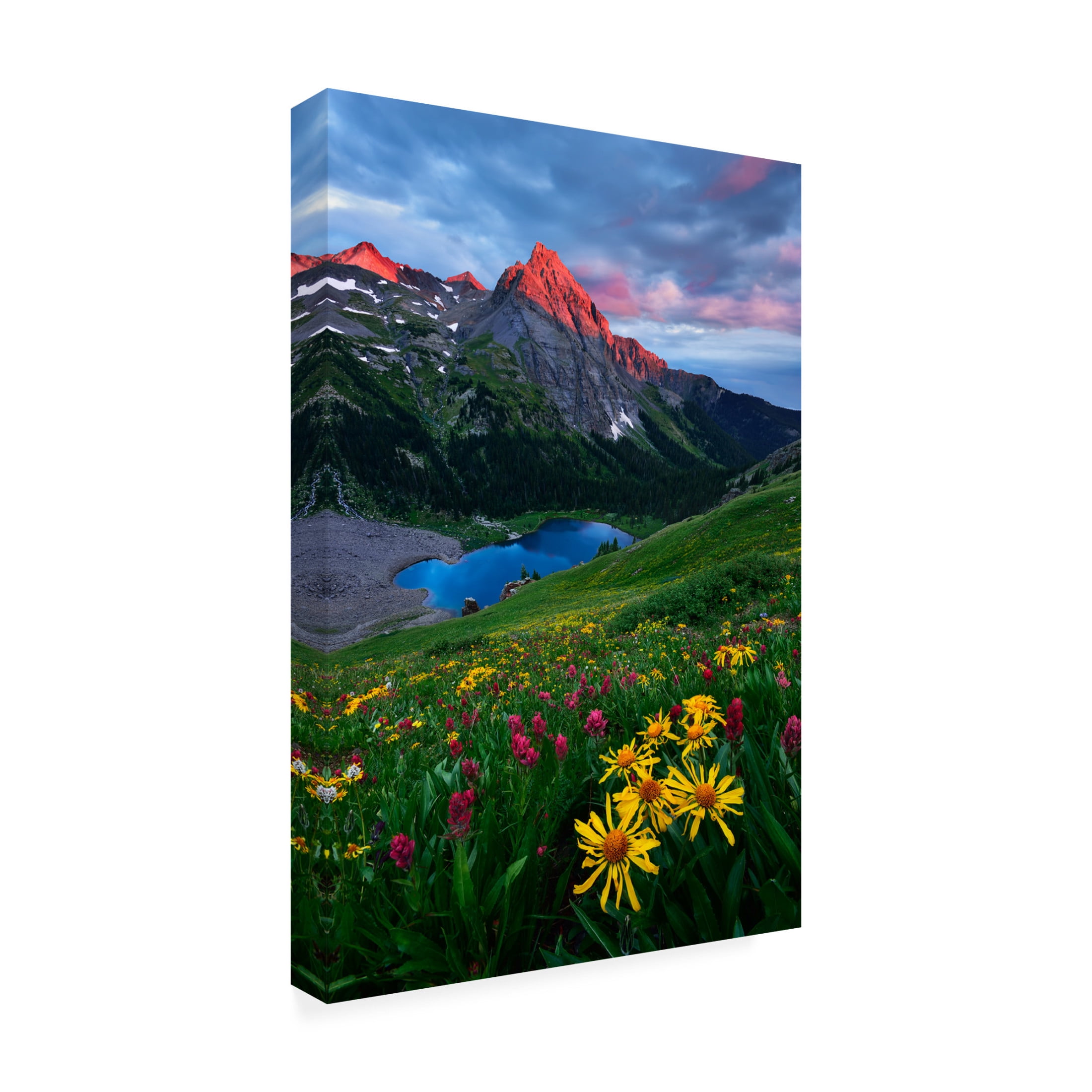 Canvas Wall Art - Mei Xu 'Colorful Colorado' Wall Art for Living Room, Bedroom, or Office D?cor by Trademark Fine Art - 16 x 24 Inches