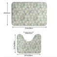 thumbnail image 3 of Yiaed Daisies Flowers Print Bathroom Mat Set 2 Pieces Mat Anti-Skid Pad Ultra Soft and Absorbent Bathroom Bath Mat Contour Bath Rugs for Toilet Base, 3 of 6