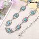 thumbnail image 5 of Concho Belts Women Western Cowgirl Waist Chain Belt For Dresses Jeans Adjustable Metal Concho Country Belt, 5 of 5