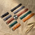 thumbnail image 6 of 22mm Tan Brown Ostrich Watch Band Men Quick Release Replacement Leather Strap Extra Soft Handmade Wristband Stainless Steel Gold Buckle Father's Day Gift for Dad Son Husband, 6 of 6