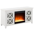 thumbnail image 1 of Henn&Hart 47" White/Glass TV Stand, 1 of 10
