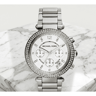 MICHAEL KORS 腕時計 Michael Kors Merrick Chronograph Steel 42mm Gold Dial Quartz Mens