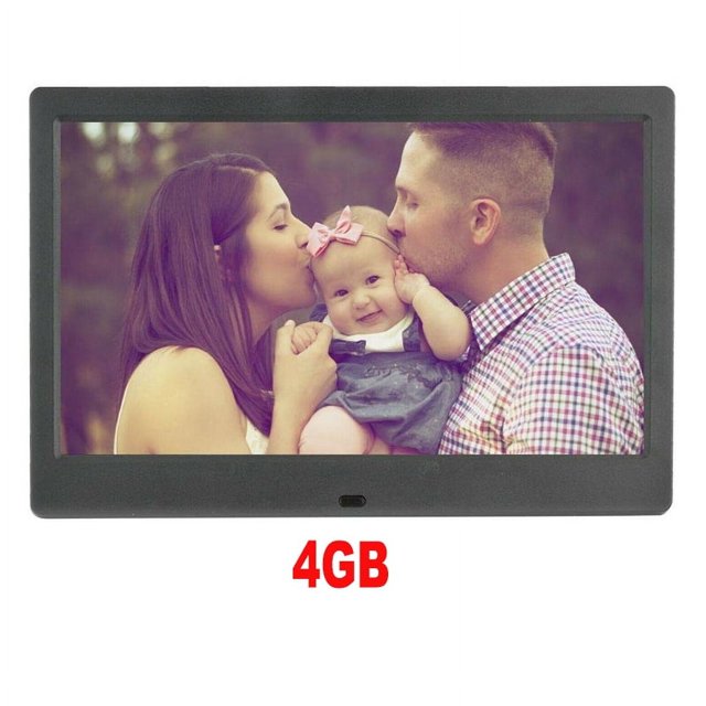 Marco de fotos digital con pantalla de 10 pulgadas, retroiluminación LED, HD IPS 1280 x 800, álbum electrónico, fotos, música, películas, función completa, buen regalo