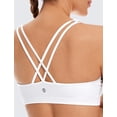 thumbnail image 3 of Sostén Deportivo CRZ YOGA para Mujer, Soporte Ligero, Tirantes Cruzados, Blanco, Talla XL, 3 of 7