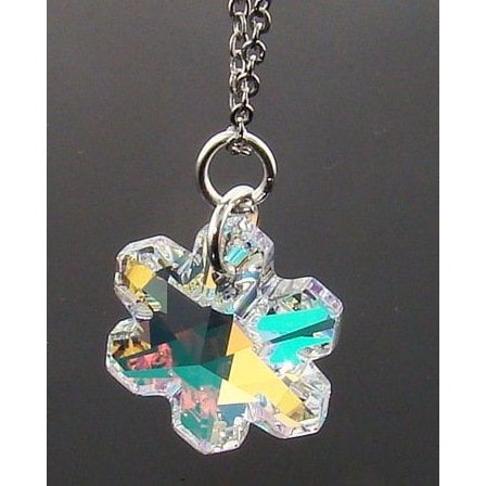 Swarovski Crystal Snowflake Charm Necklace