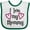 White and Green, variant on Inktastic I Love My Mommy- Hearts Boys or Girls Baby Bib