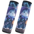 thumbnail image 2 of Qxltty Halloween Cute Bunny Car Seat Strap Pads are Soft and Snug Fitting for All Cars Backpacks Pushchair 6.5×6.5in, 2 of 8
