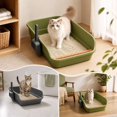 thumbnail image 6 of Large Cat Litter Box, Top Entry Cat Litter Box, Cat Litter Pan with Cat Scooper, Senior Cat Litter Boxes, Detachable Easy Clean, Cat Necessities 19.29x13.78x5.12 Inch (Gray), 6 of 6