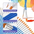 thumbnail image 2 of Small Paint Brushes,160 Pcs Nylon Hair Paint Brushes with Flat & Round Pointed Acrylic Paint Brushes Set, 2 of 5