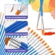 thumbnail image 2 of Small Paint Brushes,160 Pcs Nylon Hair Paint Brushes with Flat & Round Pointed Acrylic Paint Brushes Set, 2 of 5