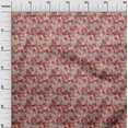 thumbnail image 3 of oneOone Silk Tabby Red Fabric Abstract Floral Fabric For Sewing Printed Craft Fabric By The Yard 42 Inch Wide-2rb, 3 of 5