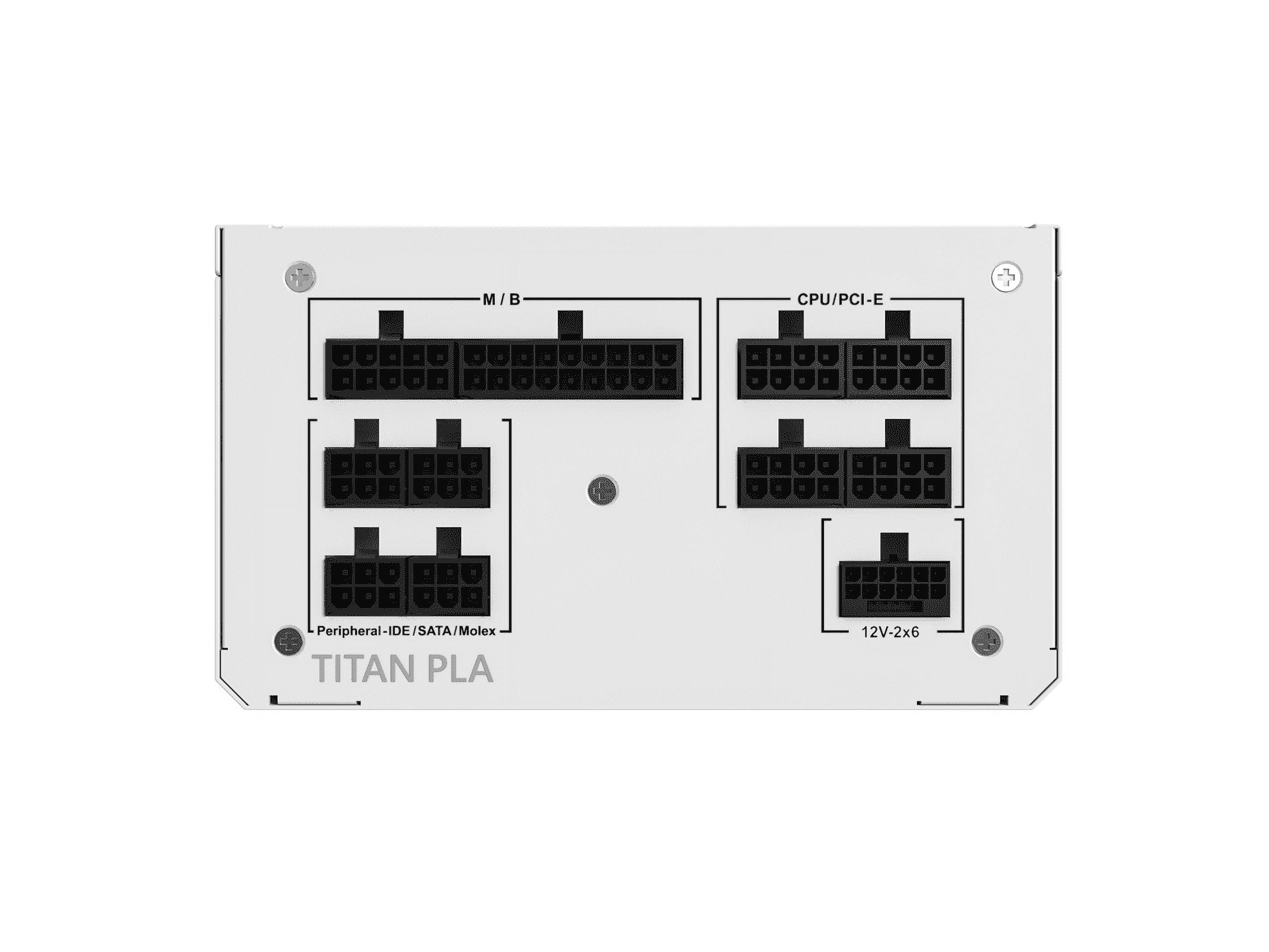 Montech TITAN PLA 1200 1200 W ATX12V / EPS12V 80 PLUS PLATINUM Certified Full Modular Active PFC Power Supply