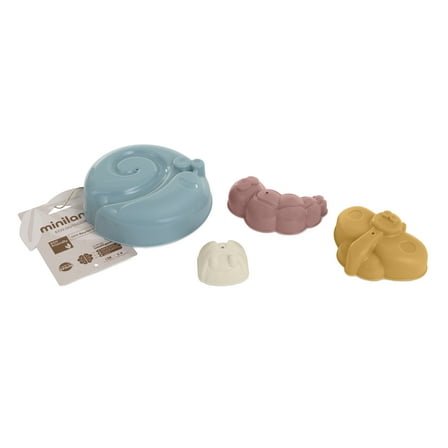 Miniland ECO Sand Molds. Toy for children with set of 4 pieces of figures from the sea to play in the sand or even with snow