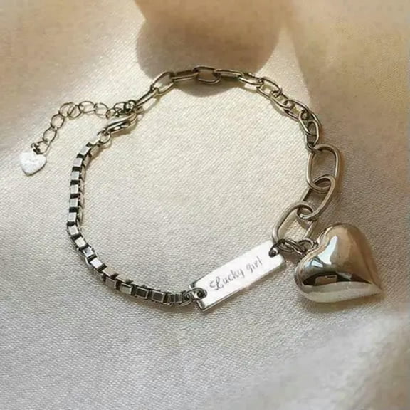 QQTDFG 925 Silver Lucky Beads Cuff Charm Bracelet Adjustable Bangle Women Party Jewelry-#1