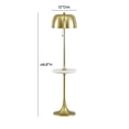 thumbnail image 5 of Pemberly Row Modern / Contemporary Handcrafted Gold Steel Floor Lamp, 5 of 6