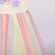 thumbnail image 5 of KAWELL Vestido de princesa unicornio para niñas, vestido de tul con flores y arcoíris, vestido de fiesta para 3-8 años,Yellow,Tag 140 for 7T, 5 of 6