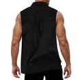 thumbnail image 4 of Mens Cotton Linen Vests, Sleeveless Shirts for Men Summer Casual Lightweight Lapel Button Down Tank Tops, 4 of 6