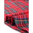 thumbnail image 5 of MODA NOVA Juniors Plus Size A Line Knee Length Plaid Flare Velvet Skirt 1X Red, 5 of 5