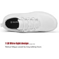 thumbnail image 5 of ulogu Waterproof Walking Shoes for Women Men Comfortable Lightweight Sneakers for Women (Women Size 10.5, White), 5 of 7