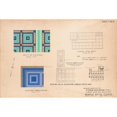 thumbnail image 3 of Winold Reiss 14x11 Black Modern Framed Museum Art Print Titled - Proposed Decorations for Fisher Building, Detroit.) (Soffit of Stair No. 2.) (Elevator Lobbies 202 and 302 (1928), 3 of 5