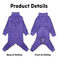 thumbnail image 6 of BT Bear Large Dog Clothes, Large Dog Recovery Suit, Anti-Shedding Dog Pajamas Pjs, After Surgery Dog Onesie for Medium Large Dog Purple 38#, 6 of 7