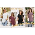 thumbnail image 6 of MOYIKO Womens T Shirts Short Sleeve Summer Tops Babydoll Puff Peplum Round Neck Tunic Dressy Casual, 6 of 7