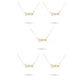 thumbnail image 3 of Minnieouse Letra inglesa constelaciones tema zodiaco collar Ins colgante para amante amigo Festival cumpleaños regalos Piscis oro Type2 NO2 Minnieouse CBP216323, 3 of 5