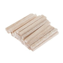 Wooden Sticks (30) Unfinished Natural Square Wooden Dowel Rods Craft Sticks for DIY Rod for Decorations Woodcraft Sticks for Kids Project 60x5x5mm
