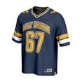 thumbnail image 2 of GameDay Greats #67 Navy West Virginia Mountaineers Lightweight Collegiate Football Fashion Jersey, 2 of 4