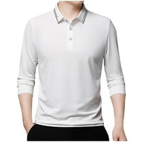 Mlzmgr Shirts for Men 1/4 Button Long Sleeve Golf Shirts Fitness Business Casual Work Shirts