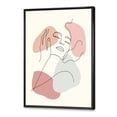 thumbnail image 3 of Designart 'Continuous One Line Portrait of Woman' Modern Framed Canvas Wall Art Print, 3 of 5