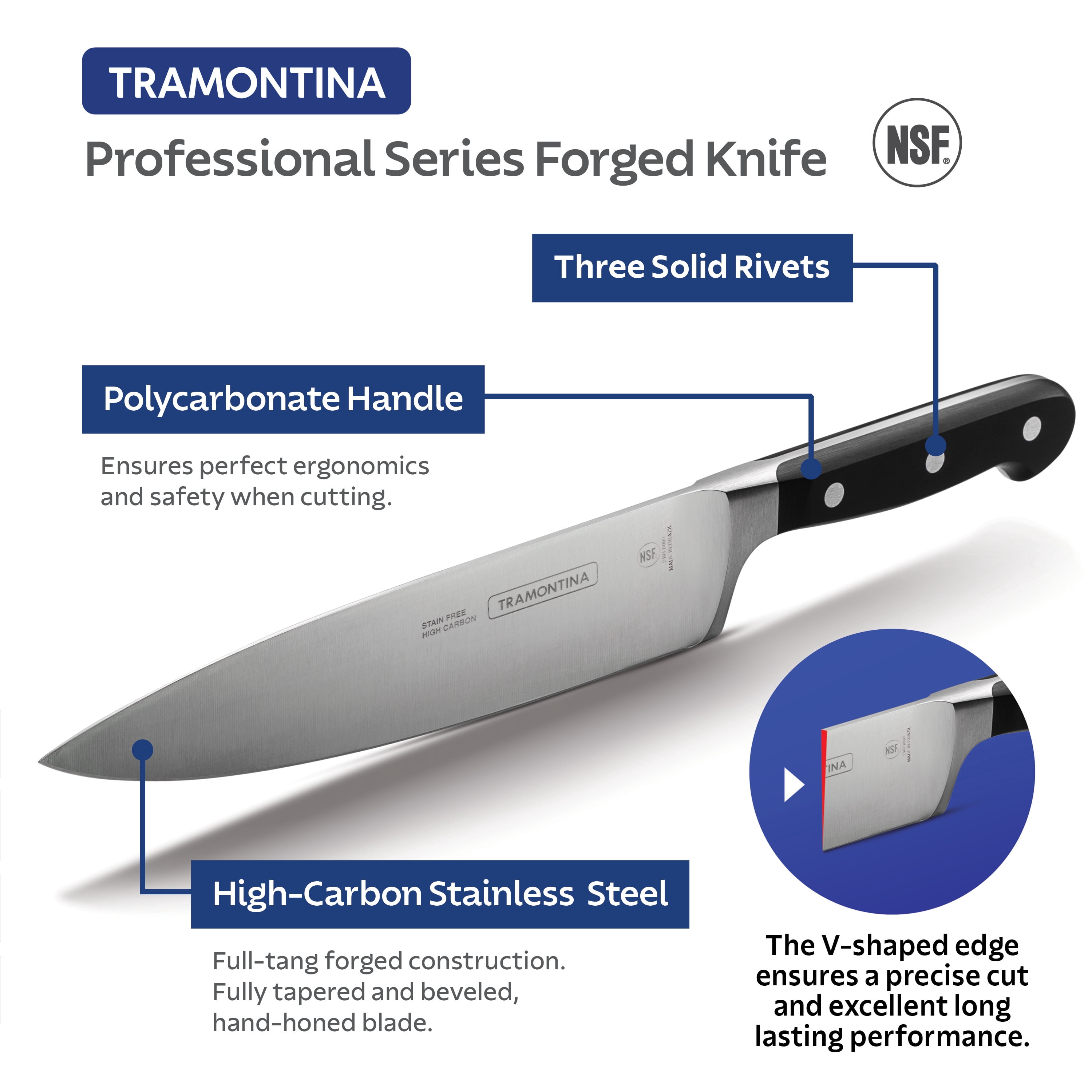 Tramontina Pro Series Forged 7-Piece Knife Block Set