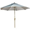 Aluminum Market Umbrella Solid Slate Blue, 9'