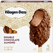HÄAGEN-DAZS® Double Chocolate Almond Ice Cream Bars 3 x 88 ml