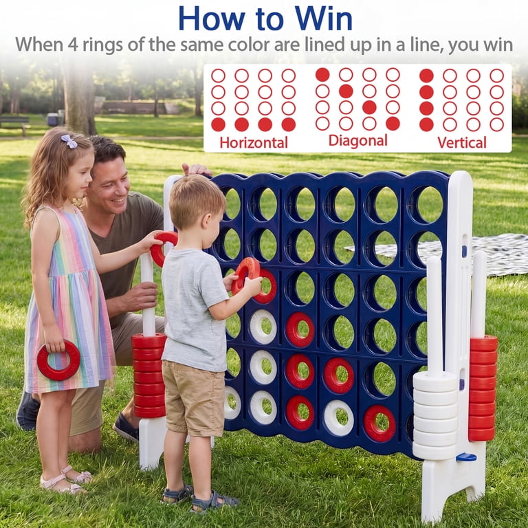 Costway Jumbo 4-to-Score Giant Game Set, 4-in-a-Row photo 6