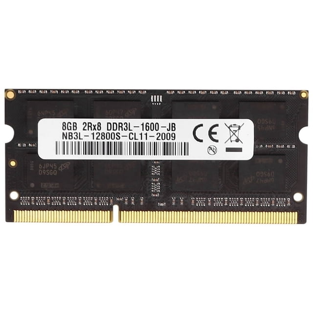 Memoria RAM DDR3 de 8 GB para portátil, 1600 MHz, PC3-12800, 1,35 V, 204 pines, SODIMM, compatible con canal dual para memoria AMD para portátil.