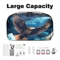 thumbnail image 3 of Animal Oxford Fabric Digital Pouch for Electronic Devices, Waterproof Travel Case for Cell Phone Charger, Hard Drive, and Cords - 5.9x9.44x3.14 inches, 3 of 6