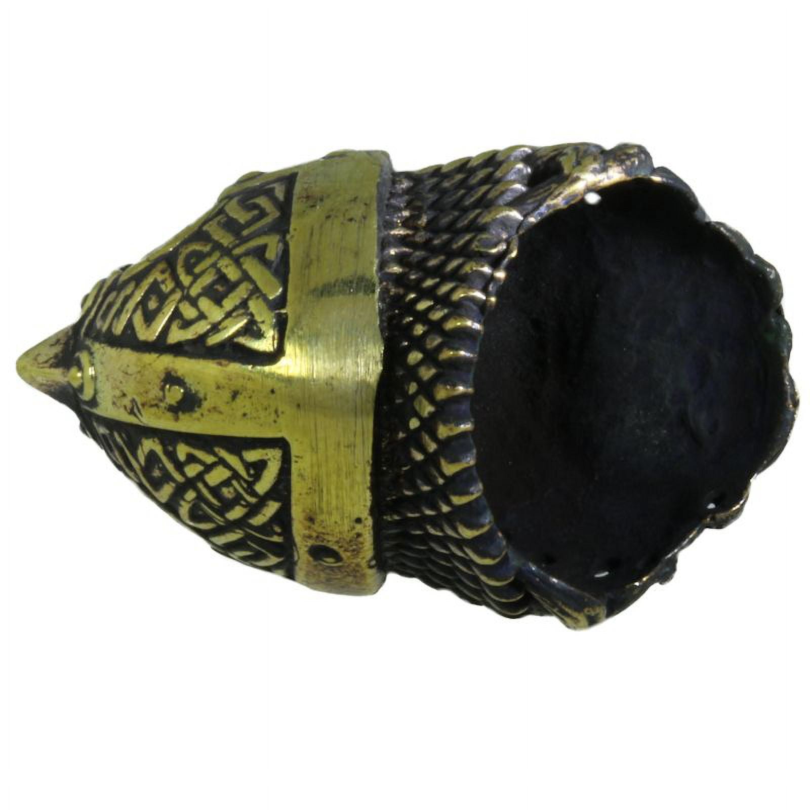 Clan Warrior Viking Paracord / Lanyard Bead in Brass for Jig Pro Shop by Alloy Army of Eurasia