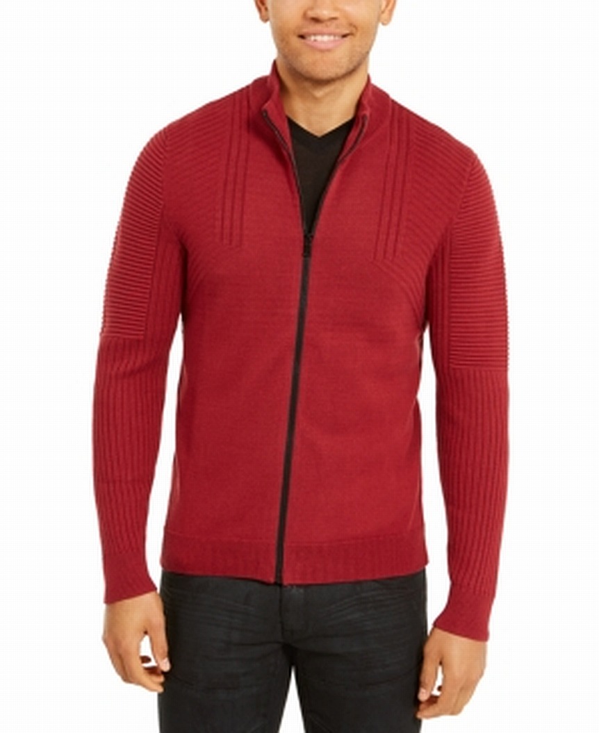 Mens Sweater Samuel Zip-Front Cardigan 