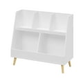 thumbnail image 5 of Bianlte Kids Bookshelf and Toy Organizer,5 Cubbies Wooden Open Bookcasefor Bedroom, Playroom, Nursery, White, 5 of 6