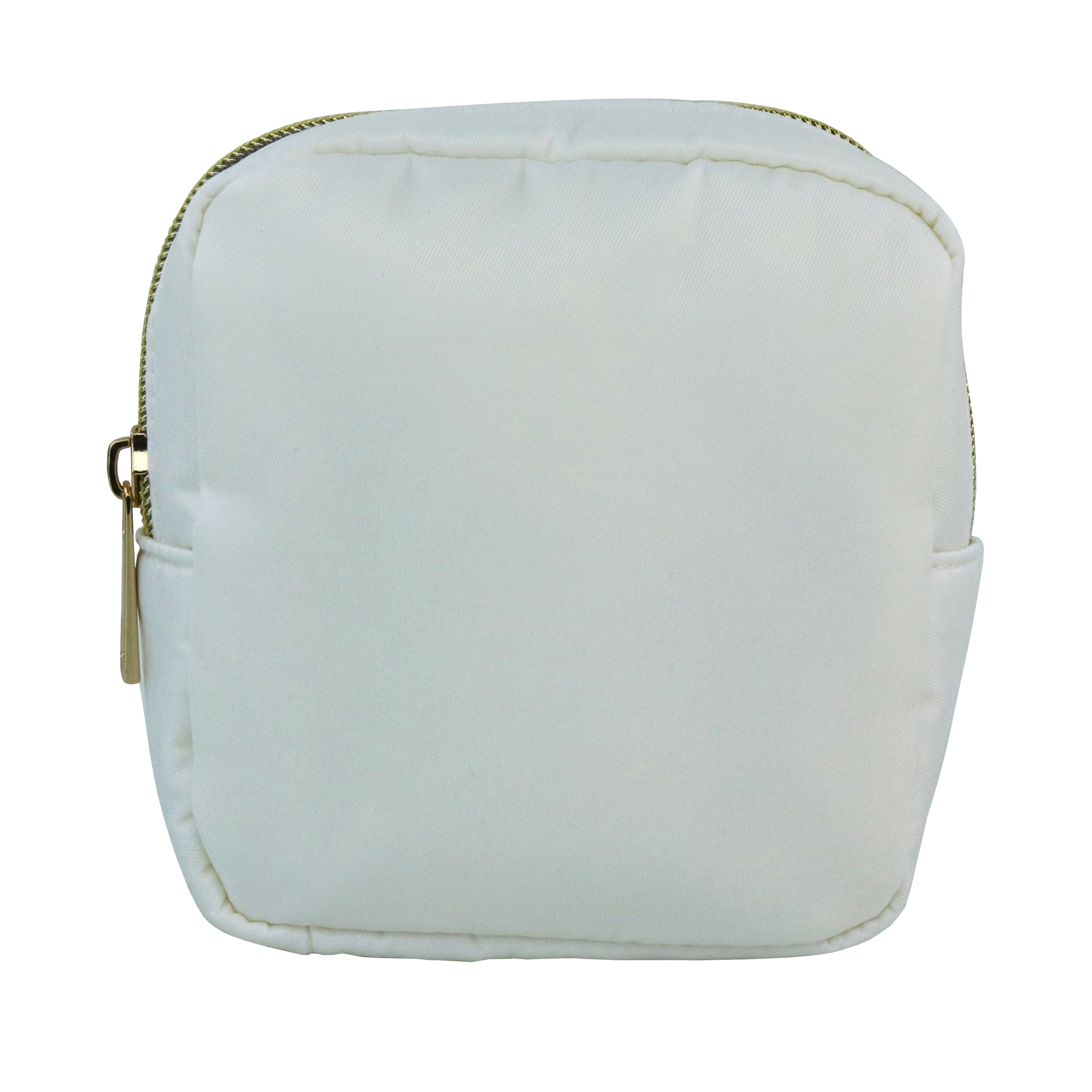 (2 pack) Hello Hobby Small Square Zippered Craft Storage Bag, White
