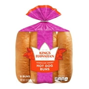 King's Hawaiian Sweet Hot Dog Buns, 12 oz. (Pack of 12)