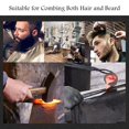 thumbnail image 4 of Peine para barba plegable plateado, peine plegable para hombres, peine para barba de acero inoxidable, peine redondo plegable, peine de dientes de acero inoxidable, bolsillo plegable, peine most, 4 of 5